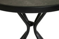 Cafébord Monaco Svart/Grå Ø60 cm Sunlife